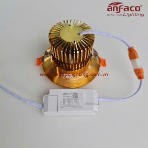 Đèn Anfaco LED downlight âm trần vỏ đồng AFC đồng 005/12W 15W đổi màu