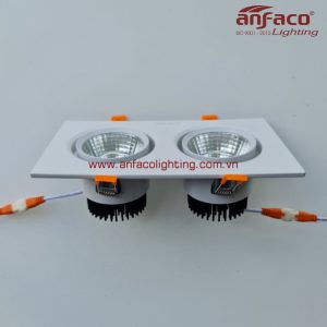 Đèn Led âm trần đôi Anfaco AFC 318-7w-12w