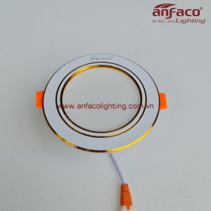 Đèn Anfaco downlight âm trần viền vàng AFC-428-7W-9W-12W