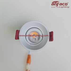 Đèn AFC 508 / 3W LED Anfaco downlight âm trần AFC 508 - 3W xoay góc