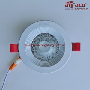 Đèn Anfaco led downlight lon âm afc 646t-9W-12W vỏ trắng