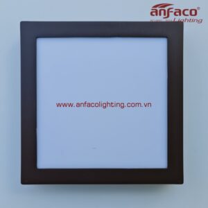 Đèn AFC 556N nâu 6W 12W 18W 22W Anfaco LED panel vuông viền nâu gắn nổi