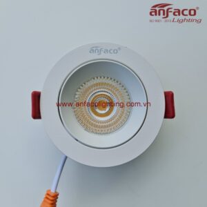 Đèn AFC 606T 5W LED Anfaco xoay góc vỏ trắng gắn âm trần 5W