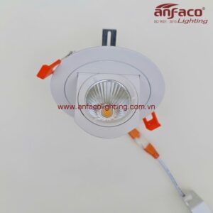 Anfaco AFC 724 5W 7W Đèn LED downlight âm trần xoay góc thò