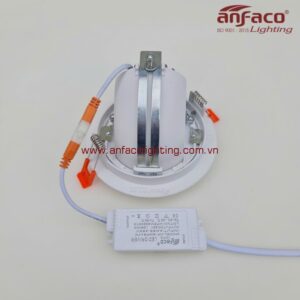 Anfaco AFC 724 5W 7W Đèn LED downlight âm trần xoay góc thò