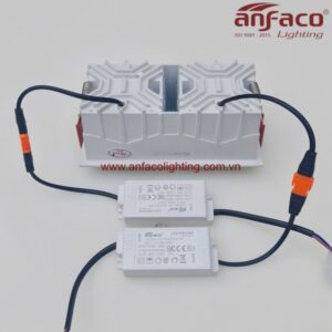 Đèn LED Anfaco downlight âm trần 2 bóng AFC 748/1/7W 9W