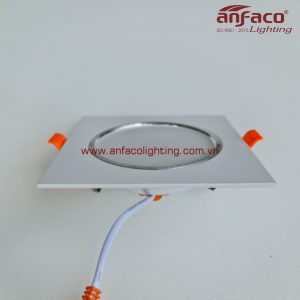 Hình thực tế đèn Anfaco AFC 754 vuông vỏ trắng
