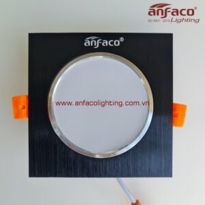 Đèn AFC 754D/1 9W Anfaco LED downlight âm trần vuông đen