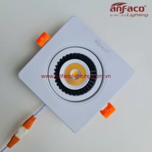 Đèn AFC 756 7W LED Anfaco downlight âm trần chiếu điểm AFC 756/7W xoay góc