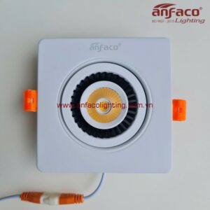 Đèn AFC 756 7W LED Anfaco downlight âm trần chiếu điểm AFC 756/7W xoay góc