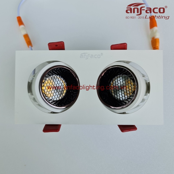Đèn Led âm trần đôi Anfaco AFC 764-9w-12w