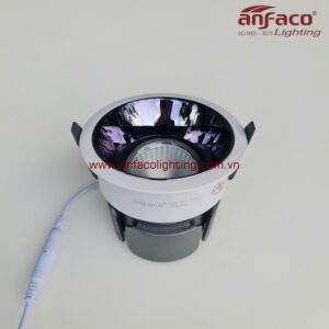 Đèn AFC 765 15W LED Anfaco downlight âm trần xoay góc AFC 756/7W chóa đen