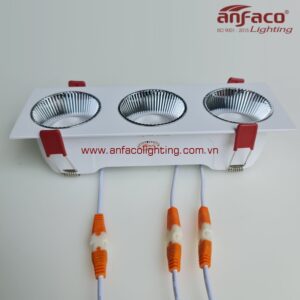 Đèn AFC 768/31 2W LED Anfaco downlight âm trần vỏ trắng 3 bóng