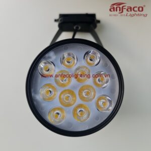 Đèn AFC 888D 12W LED Anfaco spotlight nhiều mắt gắn ray vỏ đen xoay góc