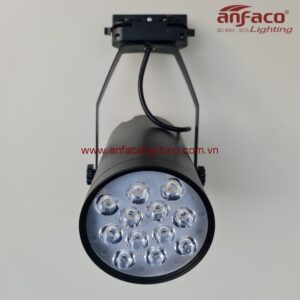 Đèn AFC 888D 12W LED Anfaco spotlight nhiều mắt gắn ray vỏ đen xoay góc