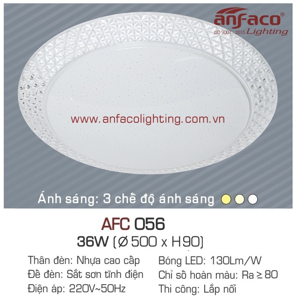 Đèn LED ốp trần nổi Anfaco AFC 056-36W