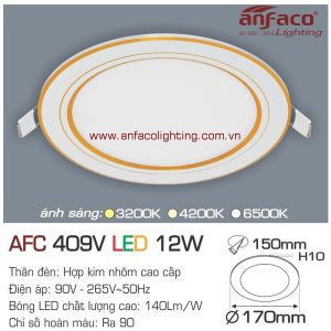 Đèn LED panel Anfaco AFC 409V-12W