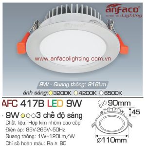 Đèn LED âm trần Anfaco AFC 417B-9W