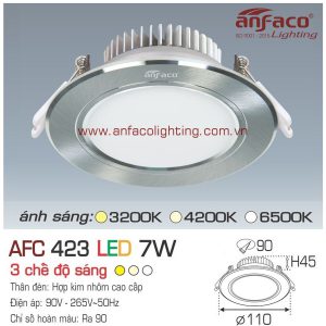 Đèn LED âm trần Anfaco AFC 423-7W
