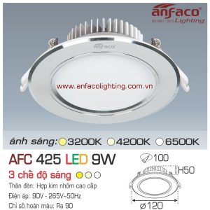 Đèn LED âm trần Anfaco AFC 425-9W
