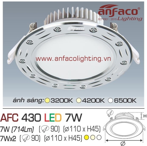 Led âm trần Anfaco AFC 430-7W