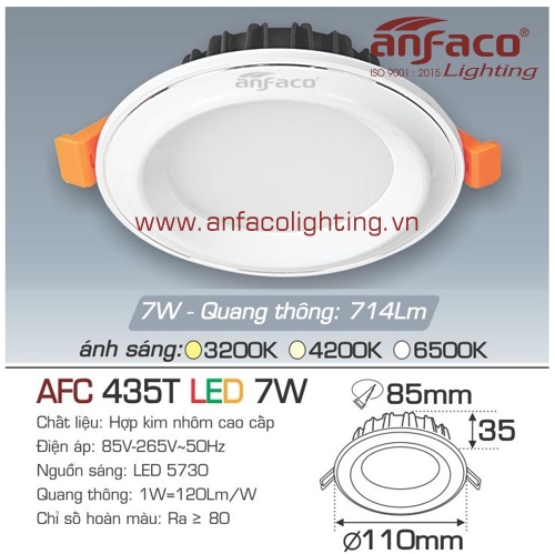 Led âm trần Anfaco AFC 435T-7W