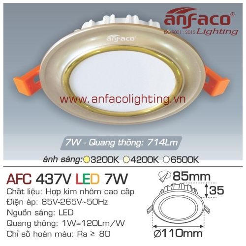 Led âm trần Anfaco AFC 437V-7W