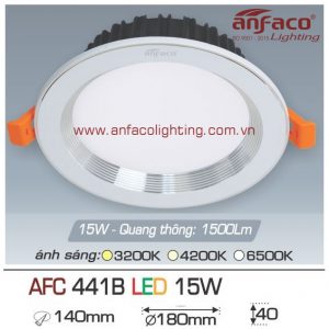 Đèn LED âm trần Anfaco AFC 441B-15W