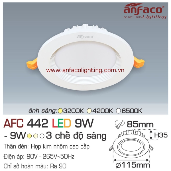 Led âm trần Anfaco AFC 442-9W