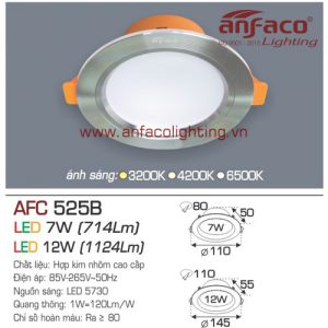 Led âm trần Anfaco AFC 525B-12W