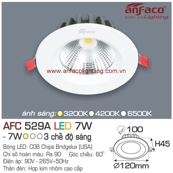 Led âm trần Anfaco AFC 529A-7W