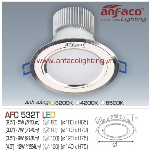 Led âm trần Anfaco AFC 532T-7W