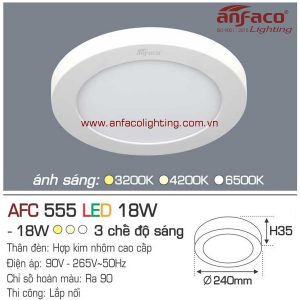 Đèn LED panel nổi Anfaco AFC 555-18W