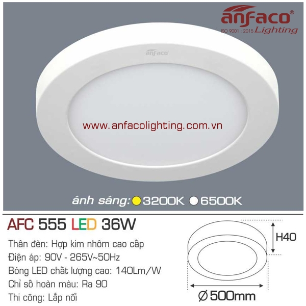 Đèn LED panel nổi Anfaco AFC 555-36W