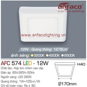 LED ốp trần AFC 574-12W