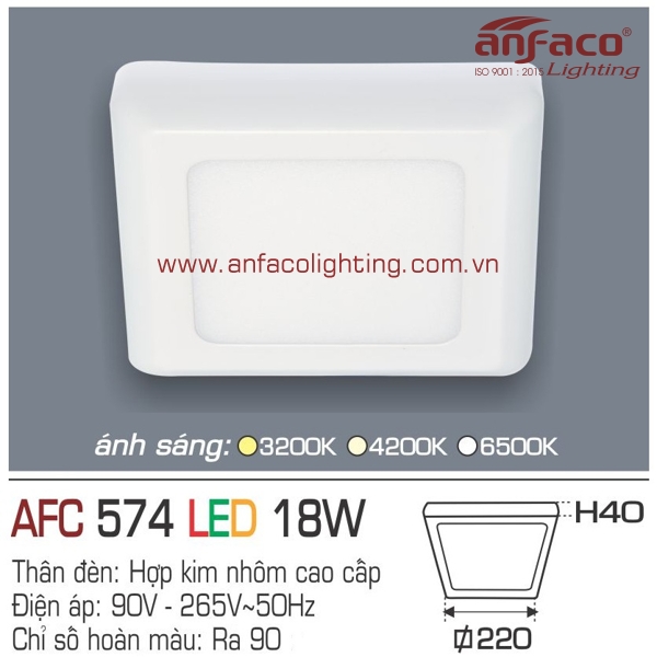 đèn led anfaco 574-18w
