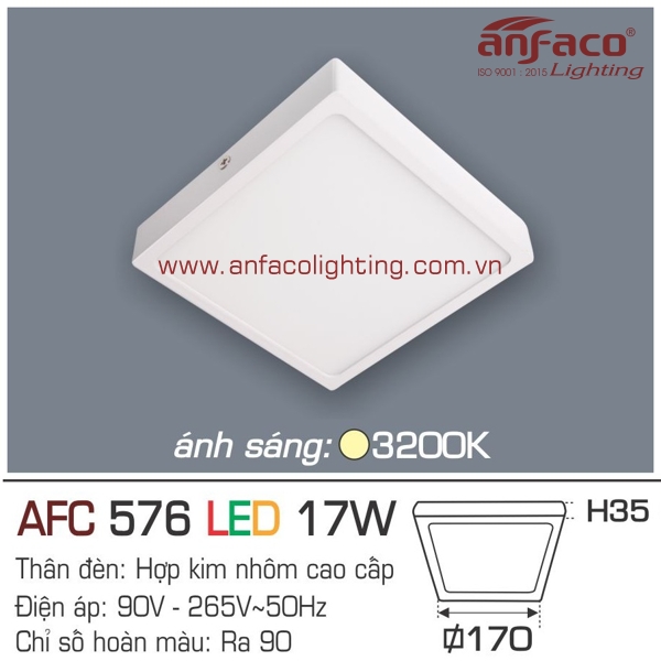 đèn led anfaco 576-17w