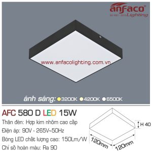 Đèn LED panel ốp trần Anfaco AFC 580D-15W