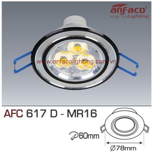 Đèn LED âm trần Anfaco AFC 617D-MR16