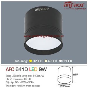 Đèn LED downlight gắn nổi Anfaco AFC 641D-9W