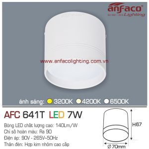 Đèn LED downlight gắn nổi Anfaco AFC 641T-7W