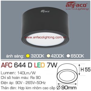 Đèn LED downlight gắn nổi Anfaco AFC 644D-7W