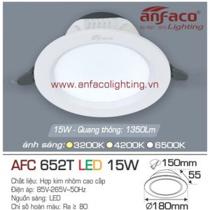 Led âm trần Anfaco AFC 652T-15W