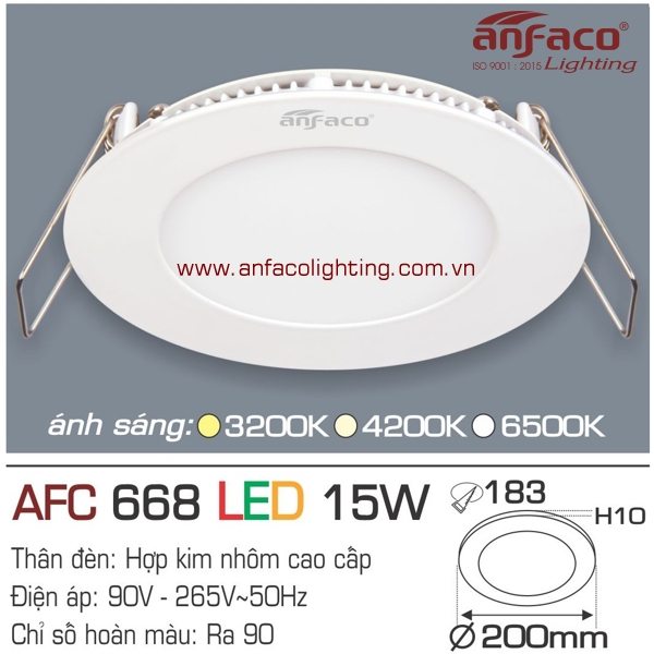 đèn led anfaco 668-15w