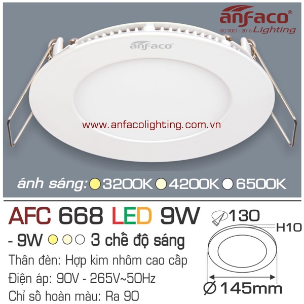 Led panel Anfaco AFC 668-9W