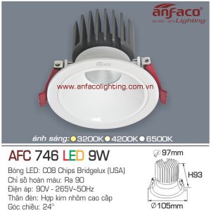 Led âm trần Anfaco AFC 746-9W