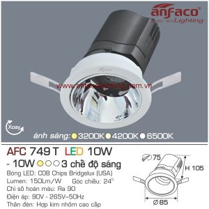 Đèn LED âm trần Anfaco AFC 749T-10W