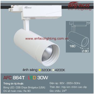 Đèn LED tiêu điểm Anfaco AFC 864T-30W gắn ray