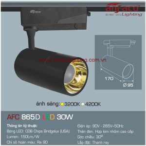 Đèn LED tiêu điểm Anfaco AFC 865D-30W gắn ray