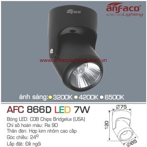 Đèn LED tiêu điểm Anfaco AFC 866D-7W đế ngồi